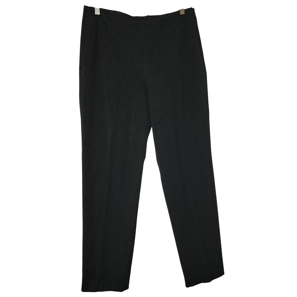 Talbots Heritage Career Pants Straight Leg Side Zipper Dress Pants Gray Size 10